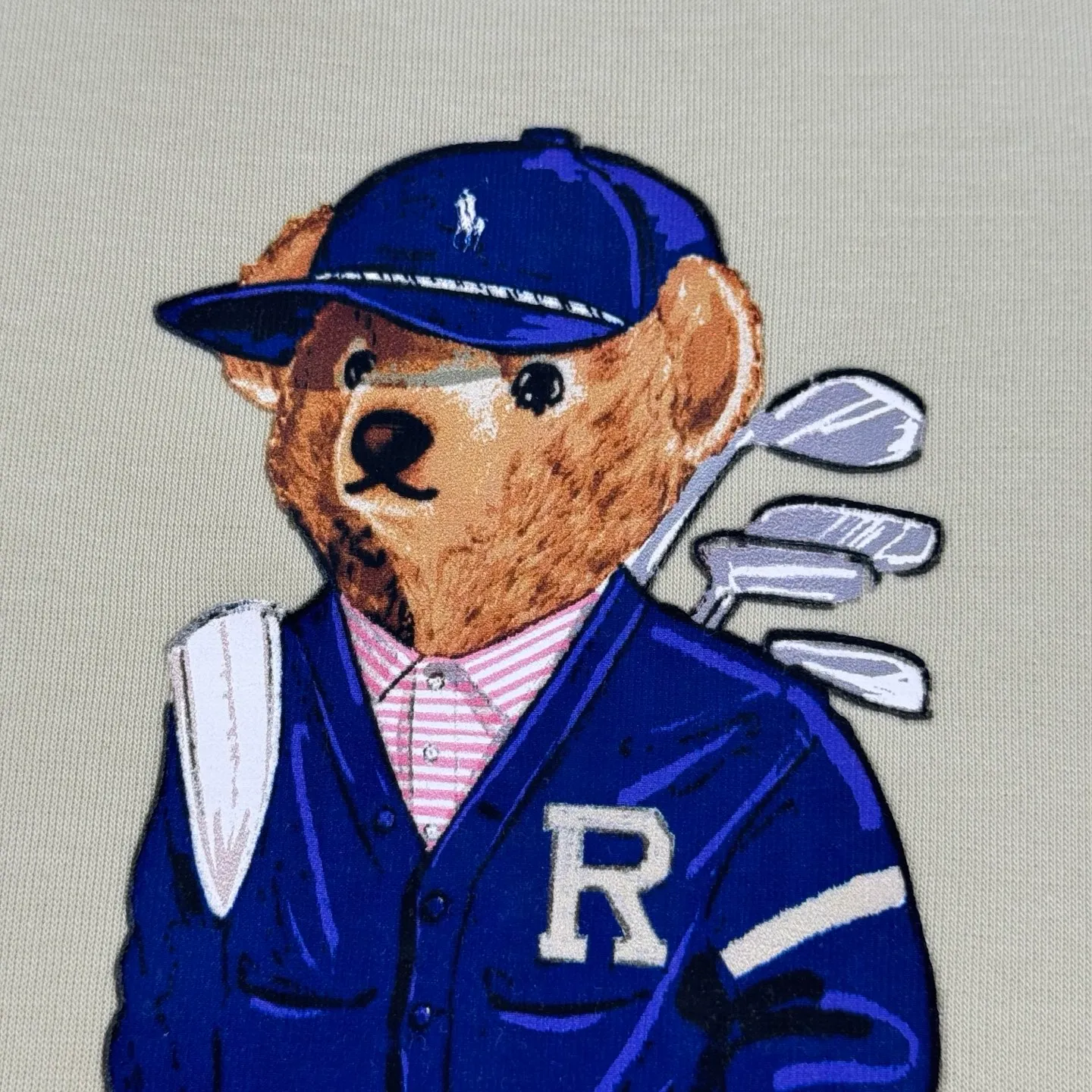 P380 Ralph Lauren Polo bear pattern round neck sweatshirt Size: S/M/L/XL